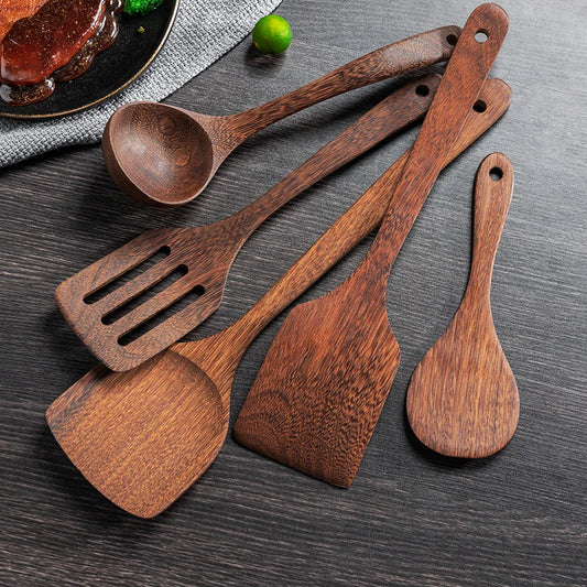 Premium Wooden Utensil Set